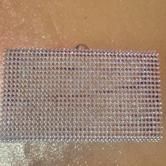 FREE WITH PURCHASE Silver rhinestone clutch - Picture 4 of 7